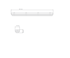 27W LED šviestuvas WARS 2x60 SA 3H MT 4000K