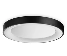 Lubinis šviestuvas Ideal Lux 25W LED paviršinis šviestuvas PLANET, juodas, 3000K, 328157