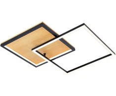 Lubinis šviestuvas Italux 28W LED paviršinis šviestuvas NORIS, juodas, 3000K