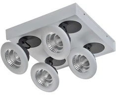 Lubinis šviestuvas 28W LED paviršinis šviestuvas CATALINA, baltos/pilkos sp., 3000K
