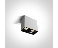 Lubinis šviestuvas 2x7W LED paviršinis šviestuvas, baltas, 3000K, 12207B/W/W