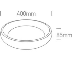 Lubinis šviestuvas 30W LED vidaus plafonas, juodas, 2700/3000/4000K, dimeriuojamas, 62134N/B/V