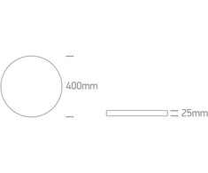 Lubinis šviestuvas 32W LED vidaus plafonas, apvalus, juodas, 2800/3200/4000K, 62006B/B/V