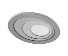 Lubinis šviestuvas 34W LED paviršinis šviestuvas ORBIS SPIRAL, pilkas, 3000K, dimeriuojamas