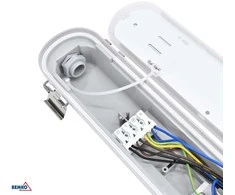 Lubinis šviestuvas Bemko 35W LED linijinis šviestuvas ALWIR, pilkas, 4000K, IP66