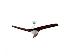 Lubinis šviestuvas V-tac 35W lubų ventiliaturius su 15W LED šviestuvu, rudas, su nuotolinio valdymo galimybe