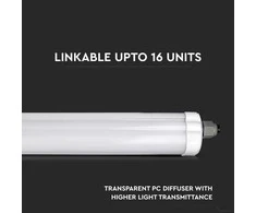Lubinis šviestuvas Samsung 36W LED linijinis paviršinis šviestuvas G-SERIES, 120cm, baltas, 6500K, IP65