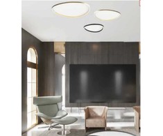 39W LED paviršinis šviestuvas, juodas, 3000K, dimeriuojamas, 23208