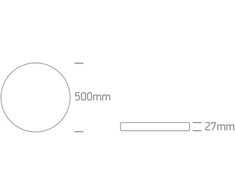 Lubinis šviestuvas 40W LED vidaus plafonas, apvalus, juodas, 2800/3200/4000K, 62006C/B/V