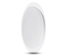 Lubinis šviestuvas V-tac 40W paviršinis šviestuvas, 3in1, dimeriuojamas pulteliu, baltas, su žvaigždėtu dangteliu
