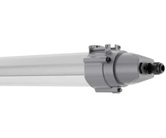 41W LED linijinis šviestuvas DAMP PROOF MAX 1500, pilkas, 4000K, IP69, su 3h avariniu moduliu