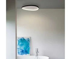 Lubinis šviestuvas Ideal Lux 42W LED paviršinis šviestuvas GEMINI, juodas, 3000K, dimeriuojamas, 328980