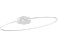 Lubinis šviestuvas 43W LED paviršinis šviestuvas LEO, baltas, 3000/4000K, dimeriuojamas, 01-3335