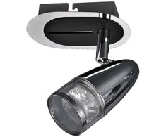 Lubinis šviestuvas Luminaire Center 4,3W LED paviršinis šviestuvas ALBANE, chromo sp./skaidrus, 3000K
