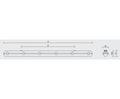 Lubinis šviestuvas 43W linijinis šviestuvas PRIMA LED,1272mm, 4000K