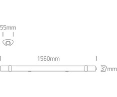 45W LED linijinis šviestuvas, baltas, 6000K, 38145LA/D