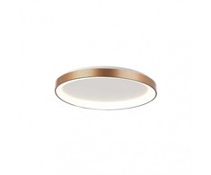 Lubinis šviestuvas Italux 48W LED paviršinis šviestuvas VICO, aukso sp., 3000/4000K, dimeriuojamas