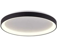 Lubinis šviestuvas Italux 48W LED paviršinis šviestuvas VICO, juodas, 3000/4000K, dimeriuojamas