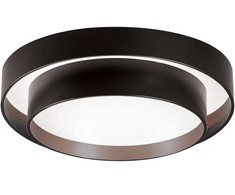 Lubinis šviestuvas 48W LED paviršinis šviestuvas GRANT, juodos/rudos sp., 3000K, 4271200