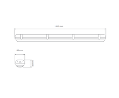 49W LED šviestuvas WARS 1x150 4000K