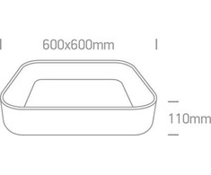 Lubinis šviestuvas 50W LED plafonas, baltas, 3000K, 62142NA/W/W