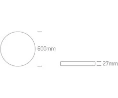Bikuva.lt 50W LED vidaus plafonas, apvalus, baltas, 2800/3200/4000K, 62006D/W/V
