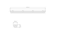 52W LED šviestuvas WARS 1x150 SA 2H MT 4000K