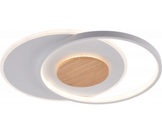 Lubinis šviestuvas 54W LED paviršinis šviestuvas, baltos/medžio sp., 3000K-6000K, dimeriuojamas