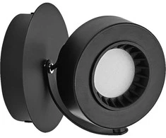 Lubinis šviestuvas 5,5W LED paviršinis šviestuvas SPOT VENUS, juodas, 3000K