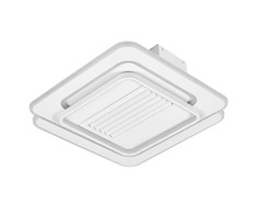 Lubinis šviestuvas 55W LED paviršinis šviestuvas - ventiliatorius, baltas, 3000/6500K, dimeriuojamas