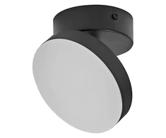 Lubinis šviestuvas 5,5W LED paviršinis šviestuvas SPOT MOON, juodas, 3000K