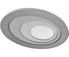 Lubinis šviestuvas 59W LED paviršinis šviestuvas ORBIS SPIRAL, pilkas, 3000K, dimeriuojamas