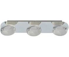Lubinis šviestuvas 5W LED paviršinis šviestuvas STEVEN, chromo sp./skaidrus, 3000K