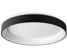 Lubinis šviestuvas Ideal Lux 62W LED paviršinis šviestuvas ZIGGY, juodas, 3000K, 321615