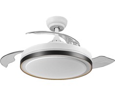 Lubinis šviestuvas 66W LED paviršinis šviestuvas - ventiliatorius, baltas, 3000/4000/6500K