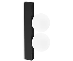 Sieninis šviestuvas Ideal Lux 6W LED paviršinis šviestuvas PING PONG, juodas, 3000K, 313252
