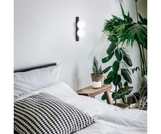 Sieninis šviestuvas Ideal Lux 6W LED paviršinis šviestuvas PING PONG, juodas, 3000K, 313252