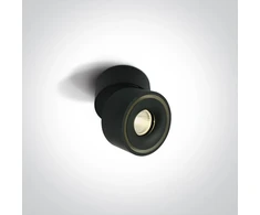Lubinis šviestuvas 8W LED paviršinis pakreipiamas šviestuvas, juodas, 3000/3500/4000K, 12108LA/B/V