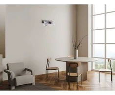 Lubinis šviestuvas 8W LED paviršinis šviestuvas ORELLA, juodos/aukso sp./skaidrus, 3000K
