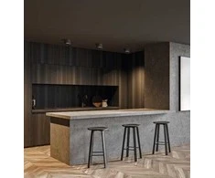 Lubinis šviestuvas Bikuvalt 9W LED paviršinis šviestuvas TECH, juodas, 3000/4000K, IP44, P3987070N