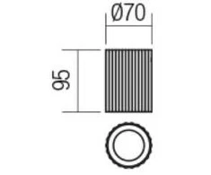 Lubinis šviestuvas DELPHI, GU10, juodas, 01-2555