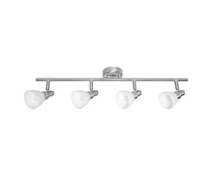 Lubinis šviestuvas Paviršinis akcentinis šviestuvas SPOT, 4xG9, sidabro sp., su 4x1,9W 2700K LED lemputėm