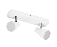 Lubinis šviestuvas Paviršinis šviestuvas SPOT, 2xGU10, baltas, su 2x4,3W 2700K LED lemputėm