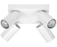 Lubinis šviestuvas Paviršinis šviestuvas SPOT, 4xGU10, baltas, su 4x3,4W 2700K LED lemputėm