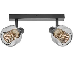Lubinis šviestuvas Paviršinis šviestuvas SPOT FIREFLY, 2xE14, juodas, su 2x2,8W 2700K dimeriuojamom LED lemputėmis
