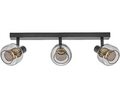 Lubinis šviestuvas Paviršinis šviestuvas SPOT FIREFLY, 3xE14, juodas, su 3x2,8W 2700K dimeriuojamom LED lemputėmis