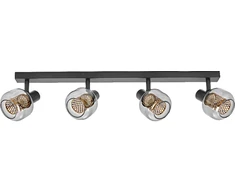 Lubinis šviestuvas Paviršinis šviestuvas SPOT FIREFLY, 4xE14, juodas, su 4x2,8W 2700K dimeriuojamom LED lemputėmis