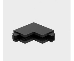 Magnetinės sistemos bėgelio MICRO_LINE L formos vidinis sujungimas, juodas