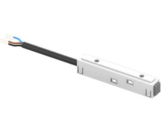 Magnetinės sistemos bėgelio OPTONICA S35/R35 užbaigimas su užmaitinimu, baltas