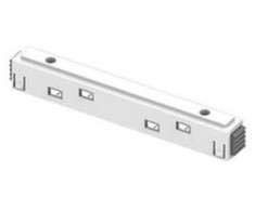 Magnetinės sistemos bėgelio OPTONICA S35/R35/R35B tiesus sujungimas, baltas